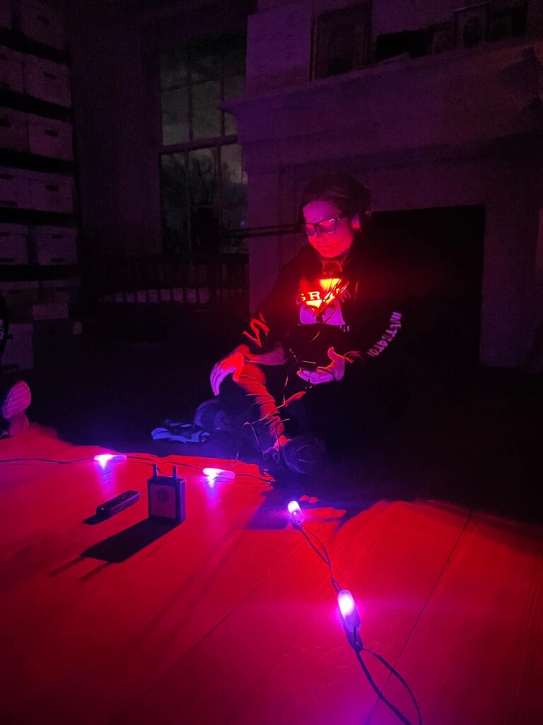 Chris in doll room